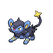 Sprite art of the Pokemon Luxio.