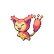 Sprite art of the Pokémon Skitty.