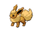 Sprite art of the Pokemon Flareon.